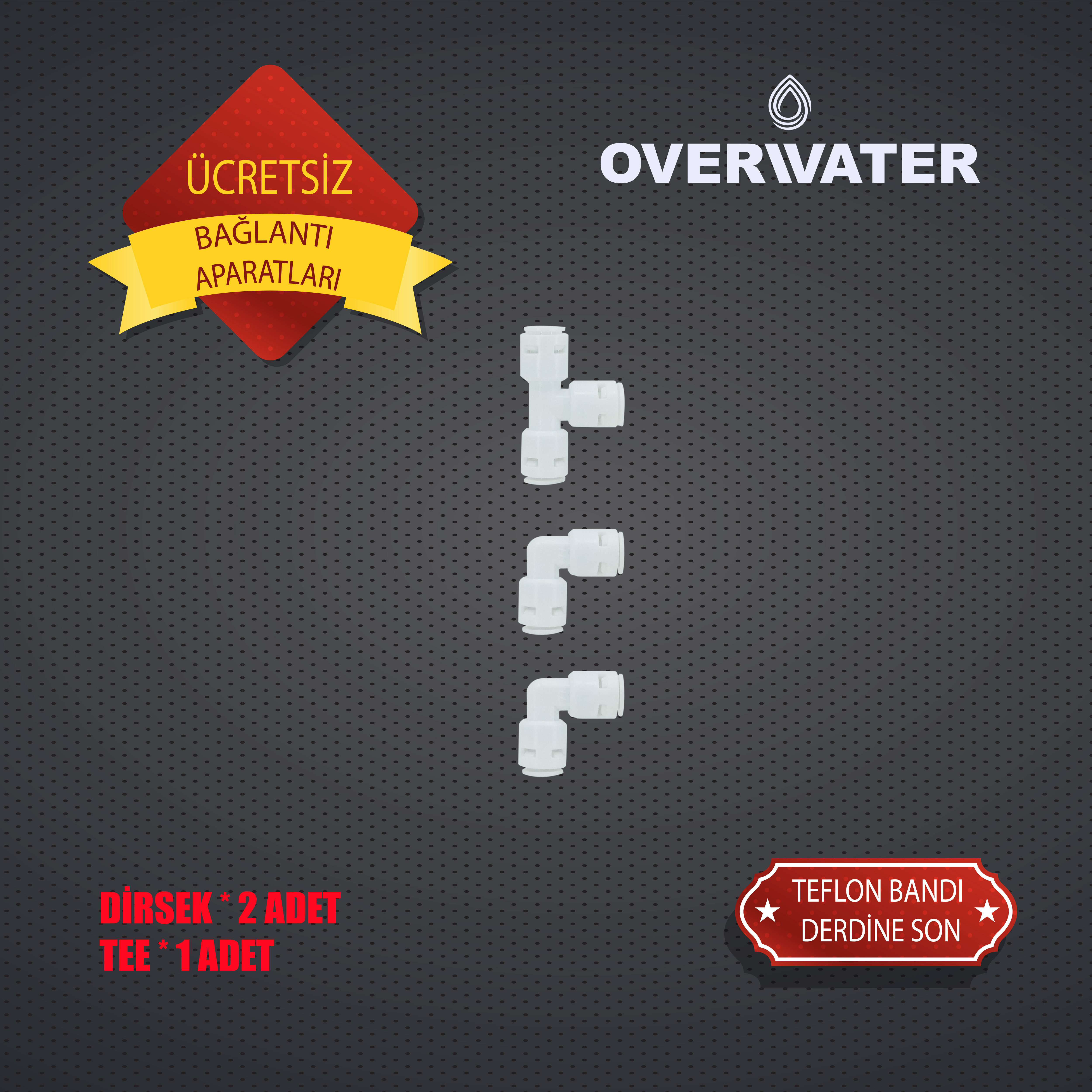 OverWater Açık Kasa Su Arıtma Cihazı 4 ’lü Filtresi Seti  Aşamalı ( Membransız Set ) FKN4