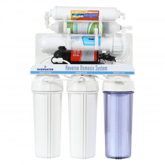 OverWater Açık Kasa Su Arıtma Cihazı Pompalı 12 Aşamalı 12 Litre Metal Tanklı LG Chem Kuno Membran Seçmeli