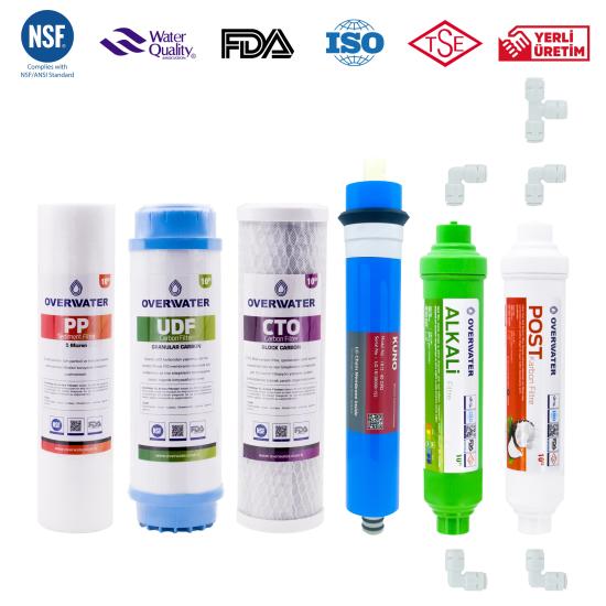 10’’ Açık Kasa Cihazlar İçin + Çift Karbonlu + 6 Filtre - 6 Aşama