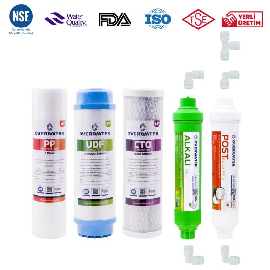 10’’ Açık Kasa İçin + Çift Karbonlu + 5 Filtre + Membransız