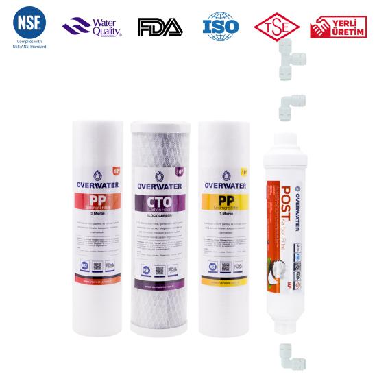 10’’ Açık Kasa İçin + Çift Spunlu + 4 Filtre + Orijinal Ürün