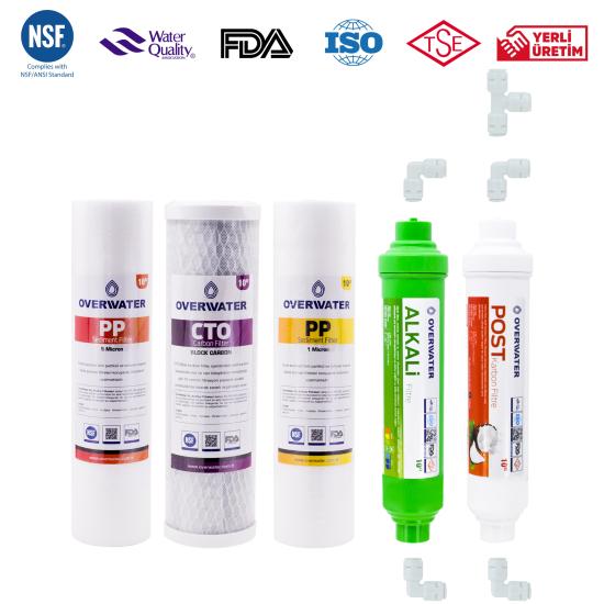 10’’ Açık Kasa İçin + Çift Spunlu + 5 Filtre + Membransız