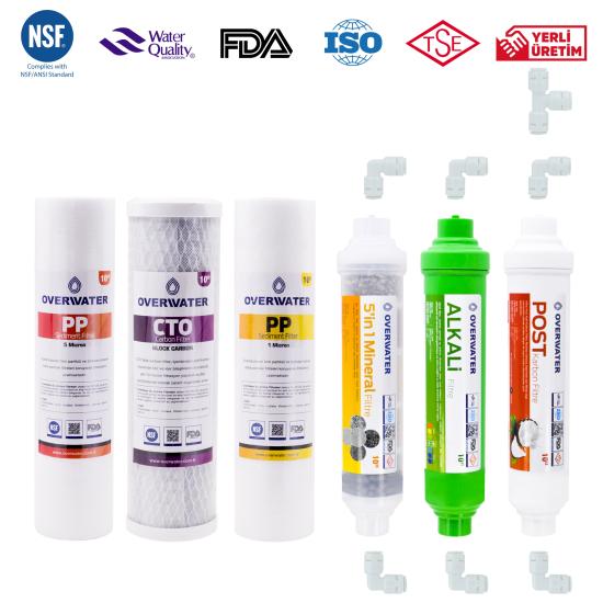 10’’ Açık Kasa İçin + Çift Spunlu + 6 Filtre + Membransız