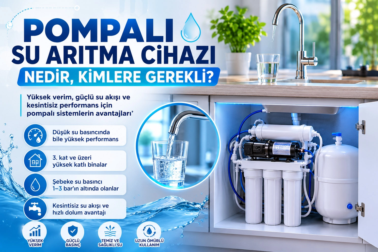 Pompalı Su Arıtma Cihazı Nedir, Kimlere Gerekli?
