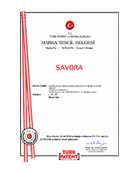 Savora Marka Tescil Belgesi