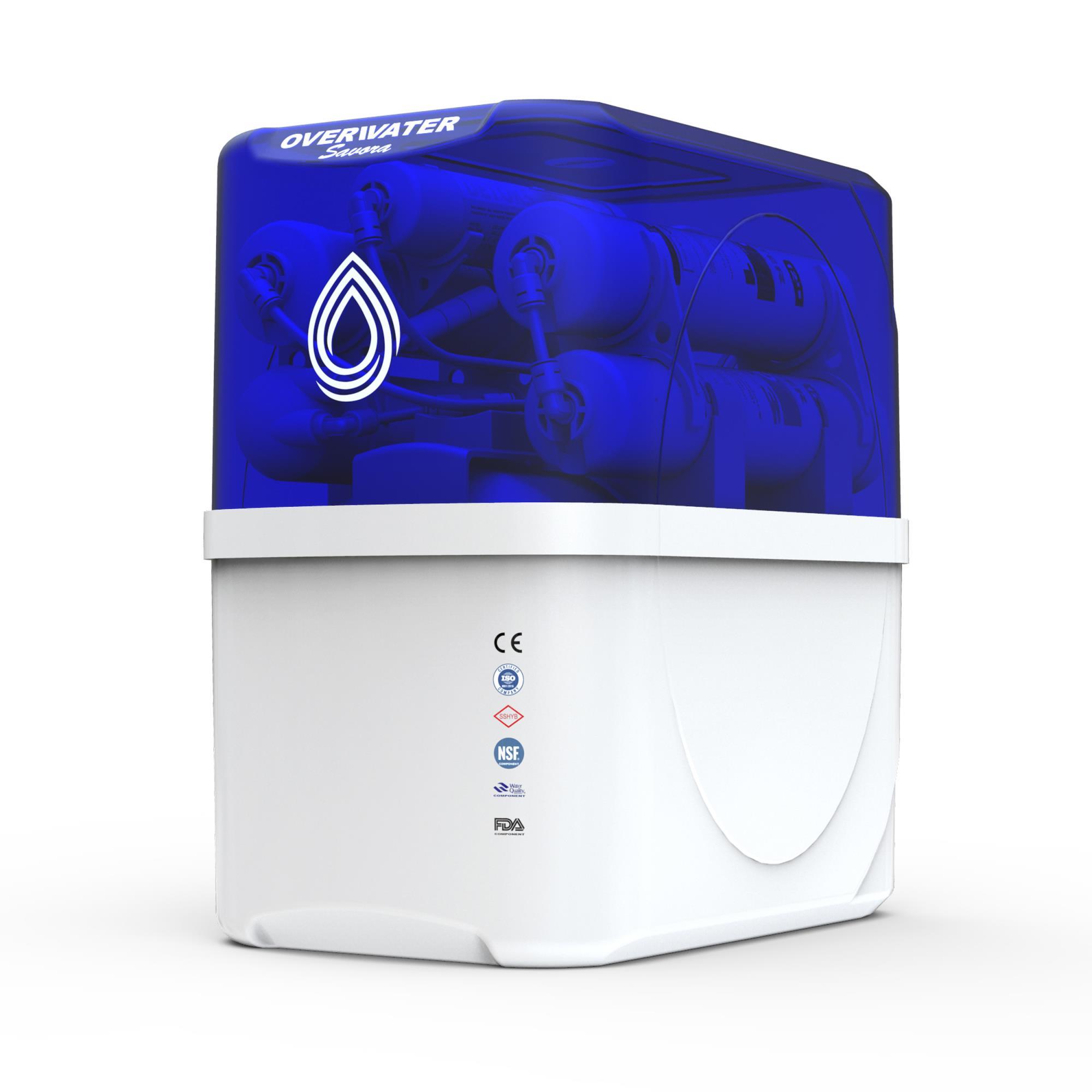 OverWater Savora 12 Aşamalı 8 Lt. Çelik Tanklı Kapalı Kasa Pompalı Su Arıtma Cihazı Depure Membran Filtre