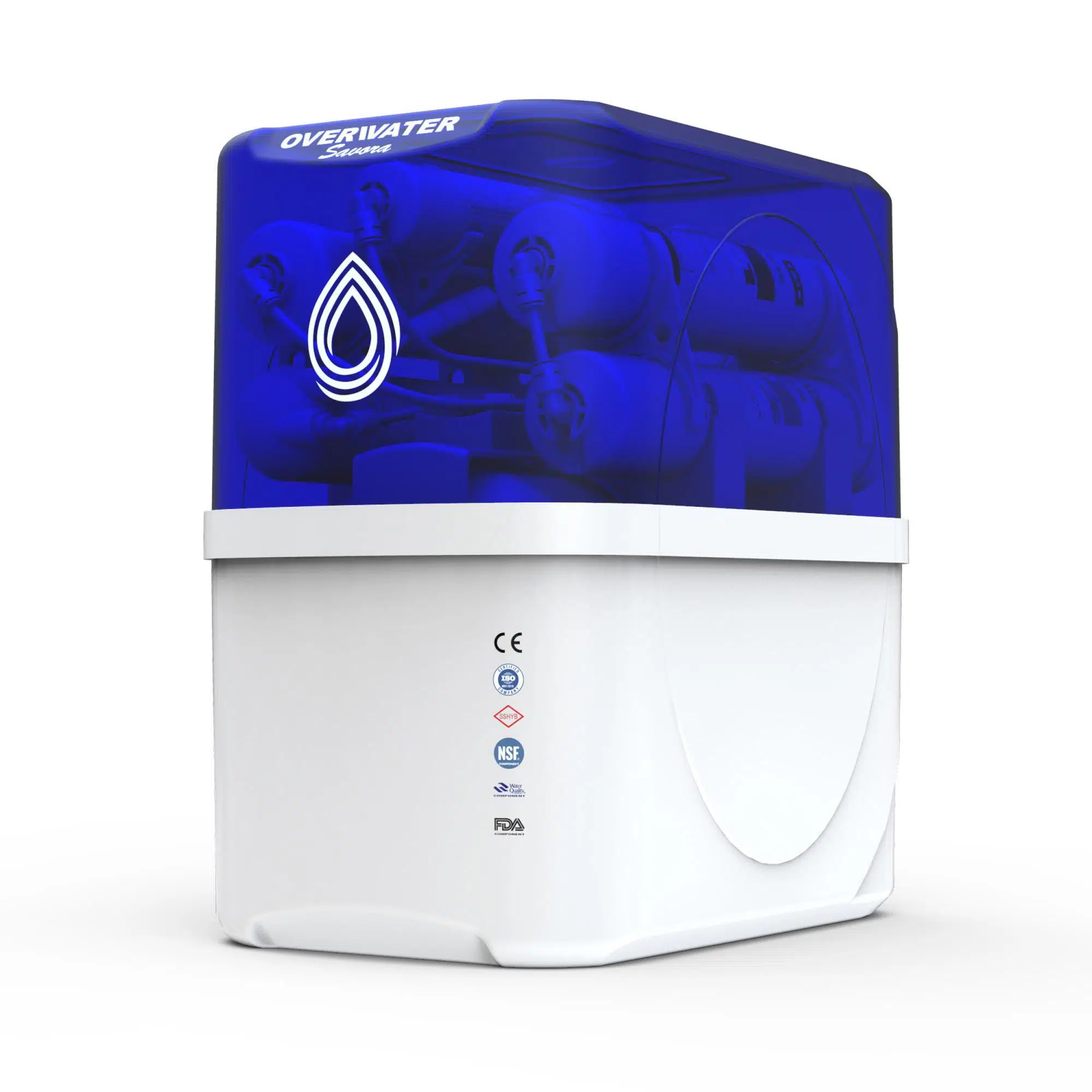 OverWater Savora 12 Aşamalı 8 Lt. Çelik Tanklı Kapalı Kasa Pompalı Su Arıtma Cihazı Depure Membran Filtre