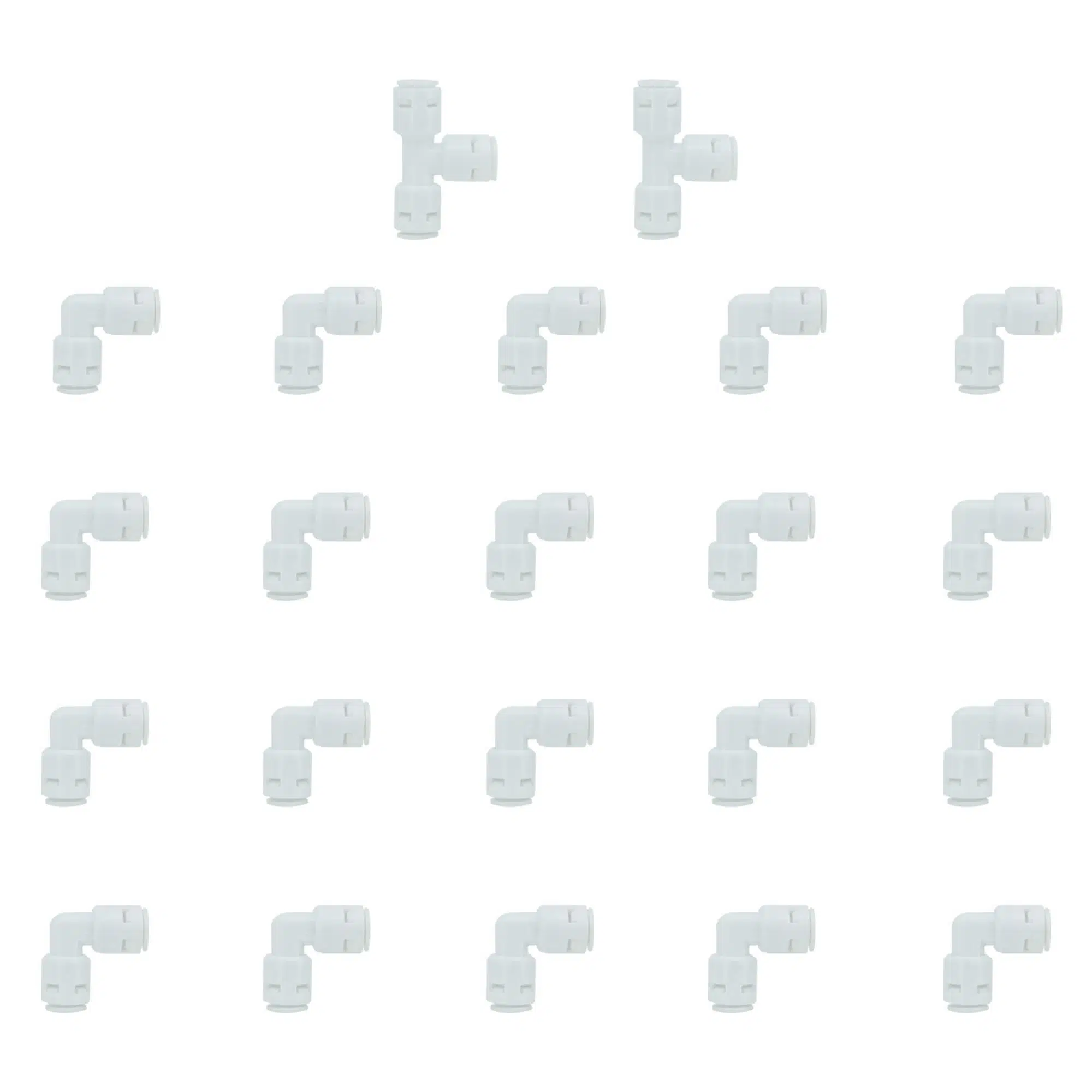 OverWater Su Arıtma Cihazı Filtre Bağlantı Seti 20 Dirsek 2 Tee